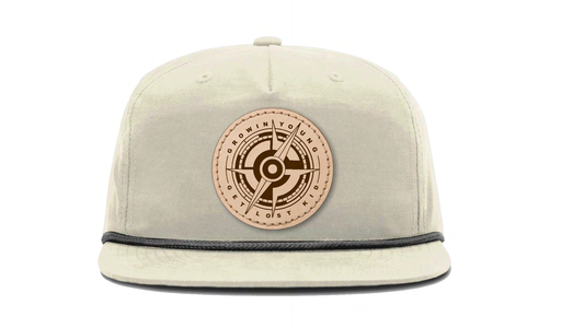 Brand Logo Circular Leather Patch Hat