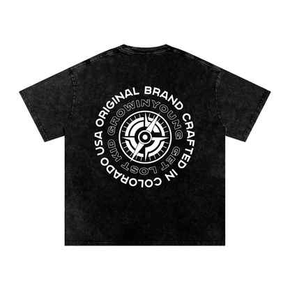 Washed Oversize Brand Tee