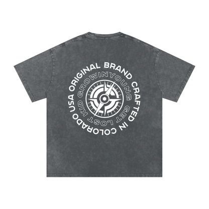 Washed Oversize Brand Tee